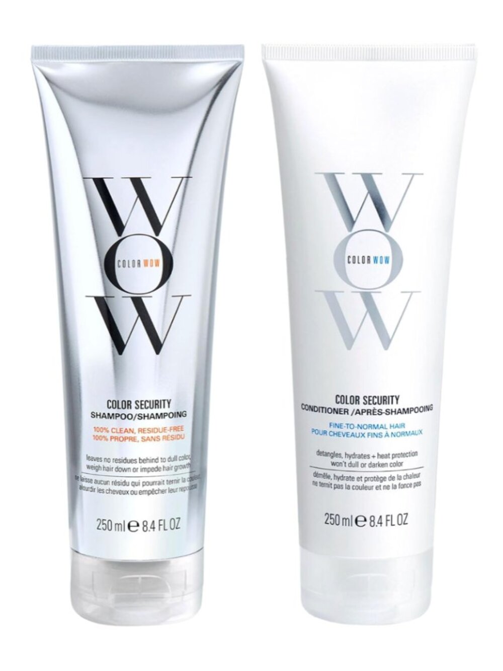 NEW COLOR WOW Color Security Dream Clean Duo Shampoo + Conditioner 250 mL